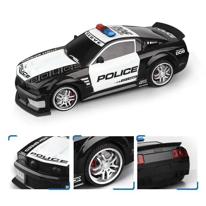 RC Car 1/12 Remote Control Mustang Police Car Kid Wireless Remote Control Car Gift Stunt Drift Electric Car Model Toys for Boys
