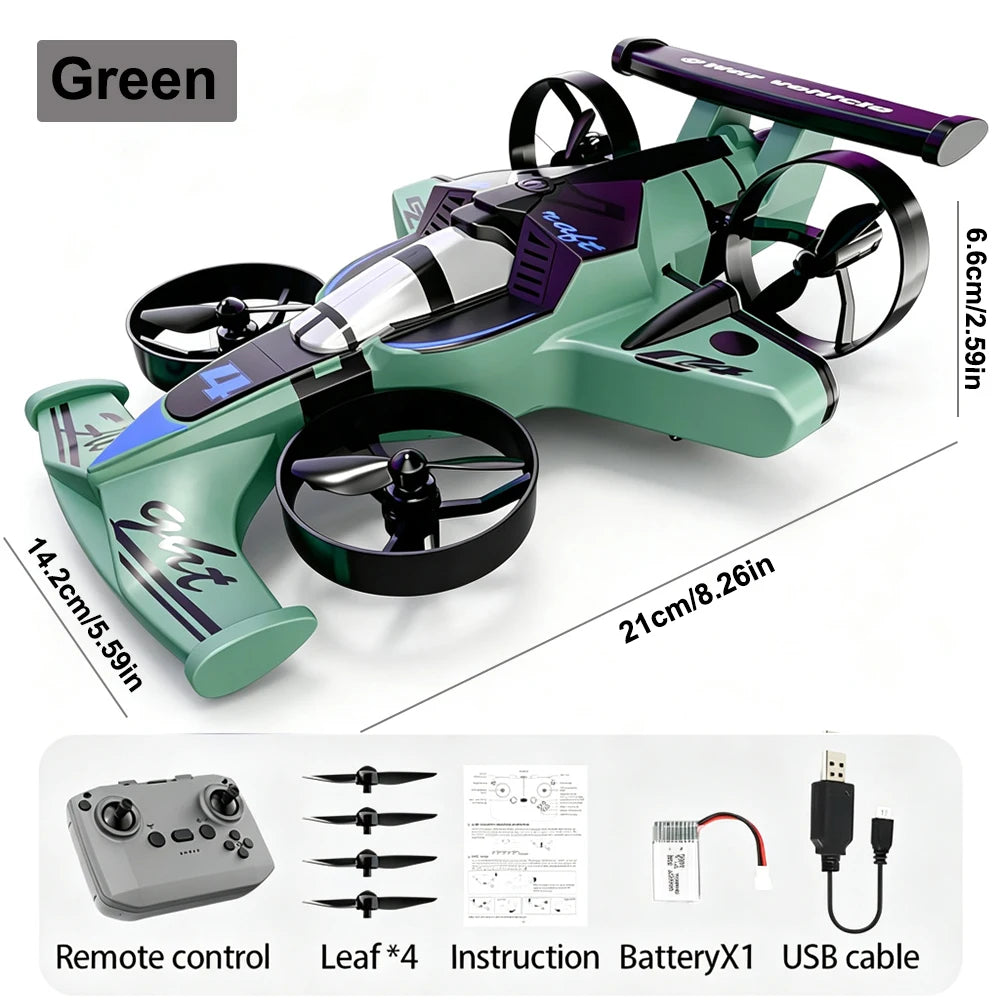 In Stock 2 IN 1 RC Car And RC Plane Amphibious Drift Racing Fixed-wing Aircraft Drone Toys For Kids And Adults Gift