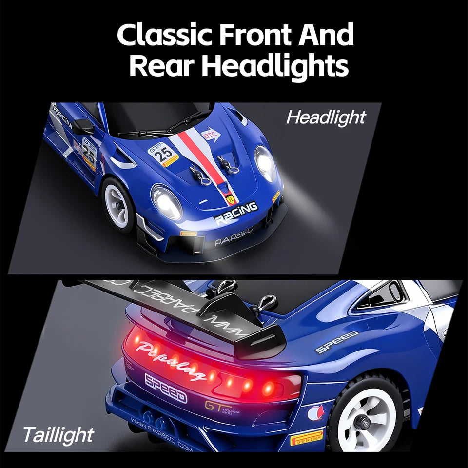 WLtoys 1/28 RC Drifting Car 284191 284019-A Upgraded Gyro 4WD High Speed Radio Control Model 2.4G Drift Racing Vehicle Mini Gift