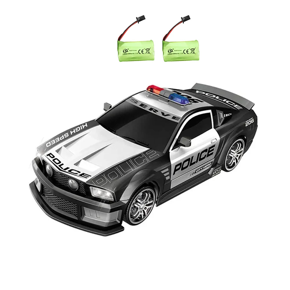 RC Car 1/12 Remote Control Mustang Police Car Kid Wireless Remote Control Car Gift Stunt Drift Electric Car Model Toys for Boys
