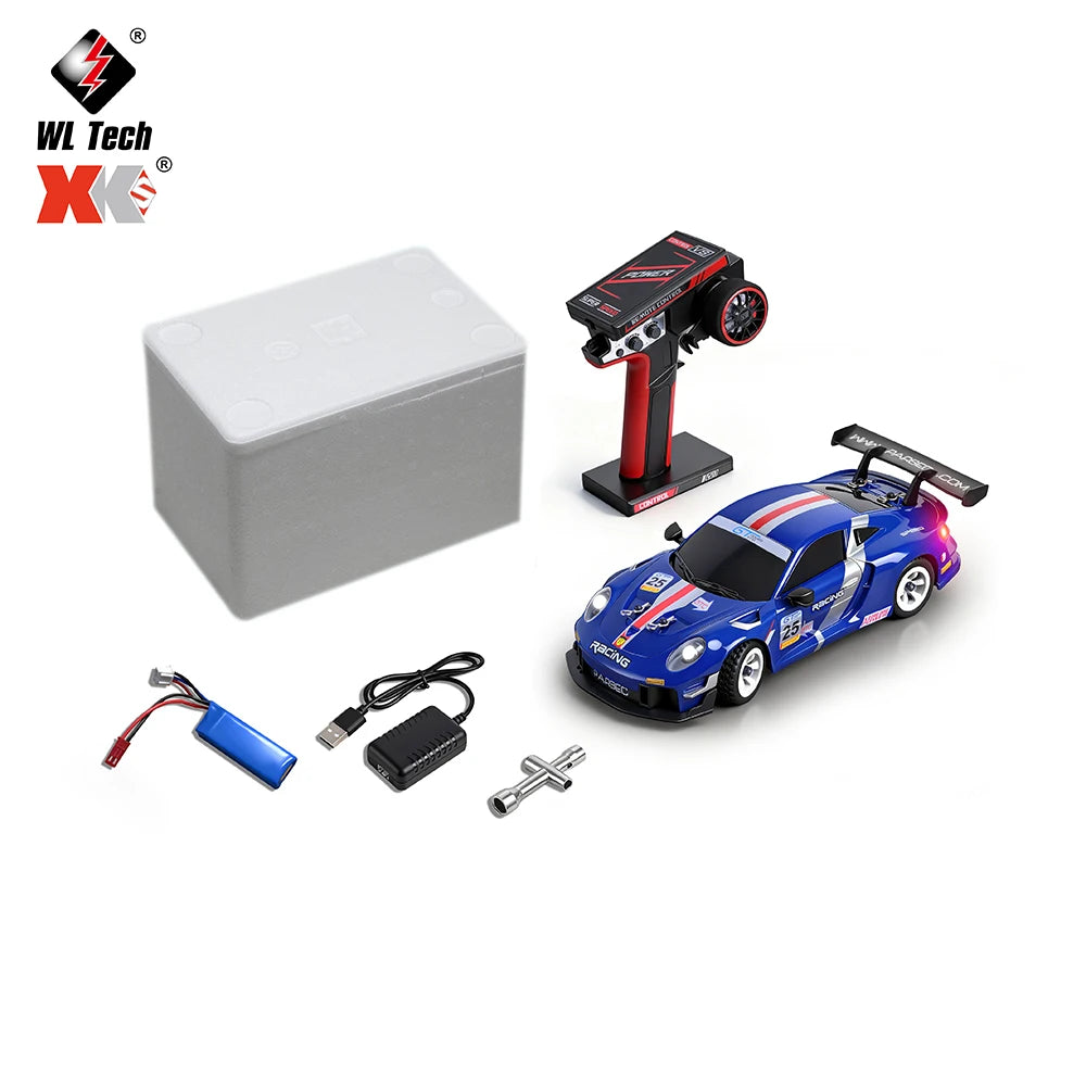 WLtoys 1/28 RC Drifting Car 284191 284019-A Upgraded Gyro 4WD High Speed Radio Control Model 2.4G Drift Racing Vehicle Mini Gift