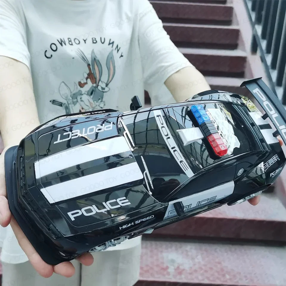 RC Car 1/12 Remote Control Mustang Police Car Kid Wireless Remote Control Car Gift Stunt Drift Electric Car Model Toys for Boys