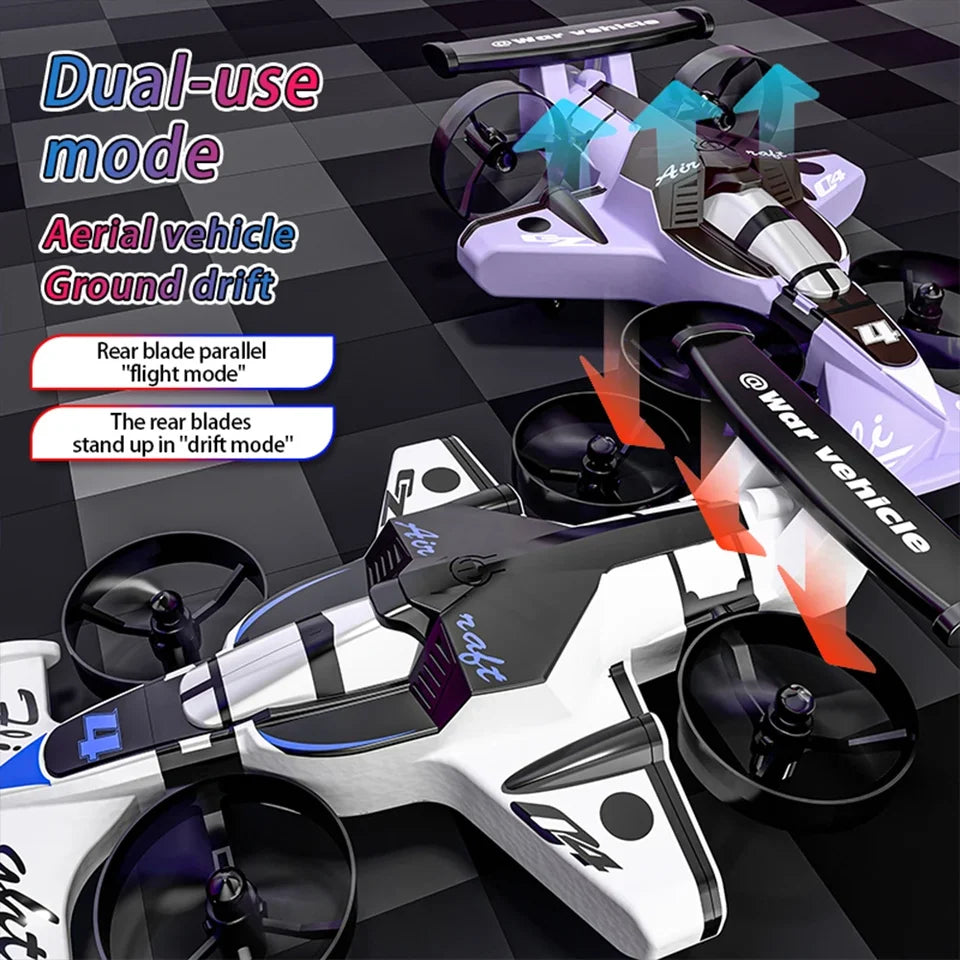 In Stock 2 IN 1 RC Car And RC Plane Amphibious Drift Racing Fixed-wing Aircraft Drone Toys For Kids And Adults Gift
