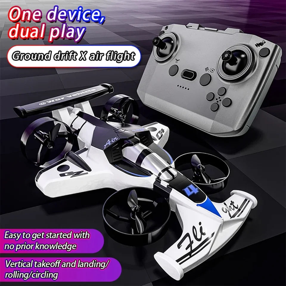 In Stock 2 IN 1 RC Car And RC Plane Amphibious Drift Racing Fixed-wing Aircraft Drone Toys For Kids And Adults Gift