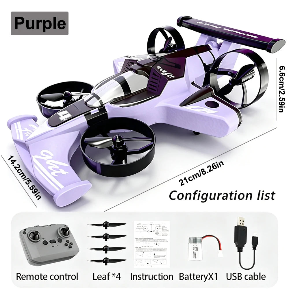 In Stock 2 IN 1 RC Car And RC Plane Amphibious Drift Racing Fixed-wing Aircraft Drone Toys For Kids And Adults Gift