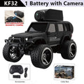 KF32 1:64 RC Mini Climbing Car With LED Light and HD Camera Radio Remote Control Cars Alloy Toy For Kids Christmas Holiday Gifts