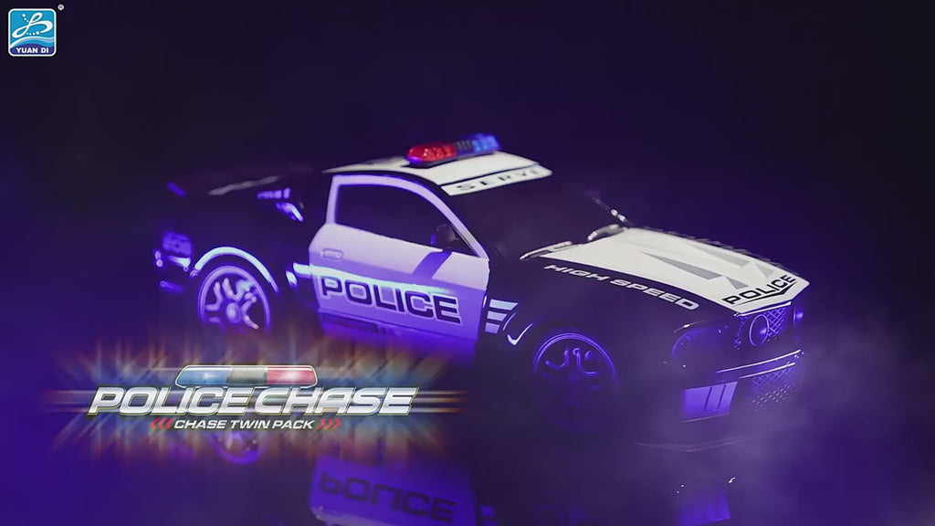 RC Car 1/12 Remote Control Mustang Police Car Kid Wireless Remote Control Car Gift Stunt Drift Electric Car Model Toys for Boys
